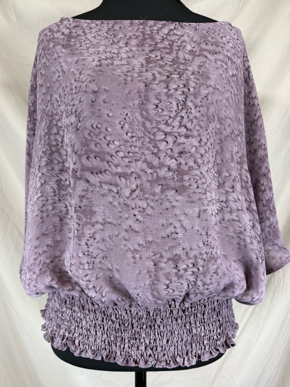 MICHAEL Michael‎ Kors Purple Print Dolman Sleeve Top - Large